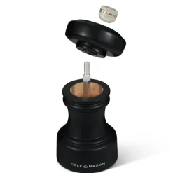 Hoxton saltkvern 10 cm matt svart