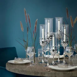 Hurricane lysestake 38 cm sølv/klar