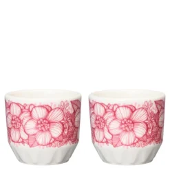 Huvila eggeglass 4 cl 2 stk rosa