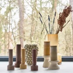 Hvils kubbelys 7x20 cm parafin/stearin cream