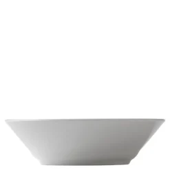 Hvit Riflet dyp tallerken 17 cm