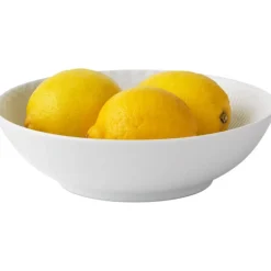 Hvit Riflet Halvblonde skål 1,1L