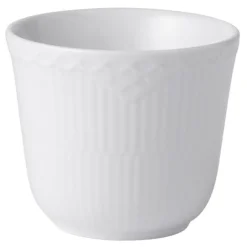 Hvit Riflet Halvblonde termokrus 26 cl