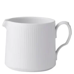 Hvit Riflet kanne 70 cl