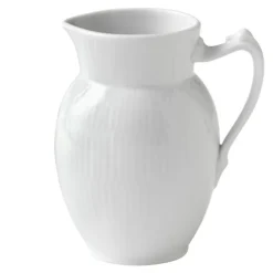 Hvit Riflet kanne 0,38L