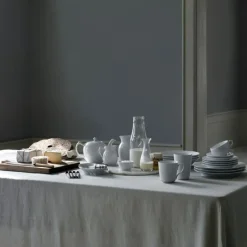 Hvit Riflet kanne 0,38L