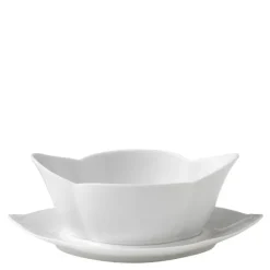 Hvit Riflet sauseskål