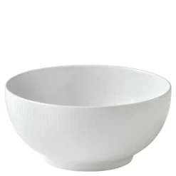 Hvit Riflet skål 21 cm