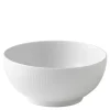 Hvit Riflet skål 15 cm