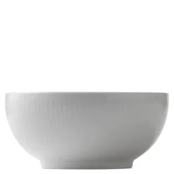 Hvit Riflet skål 15 cm