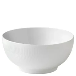 Hvit Riflet skål 24 cm