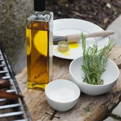 Hvit Riflet skål 13 cm