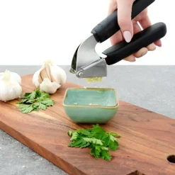 Hvitløkspresse svart/grå
