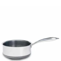 Hybrid kasserolle med lokk 1,9L sølv/svart