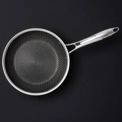 Hybrid kasserolle med lokk 2,8L sølv/svart