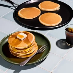 Hybrid pannekakepanne 30 cm sølv/svart