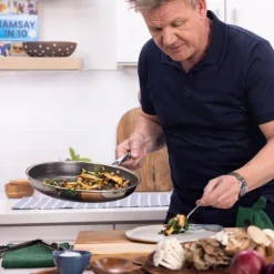 Hybrid stekepanne 20 cm sølv/svart