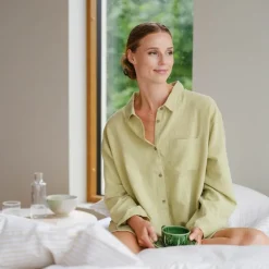 Hydra skjorte S dempet lime