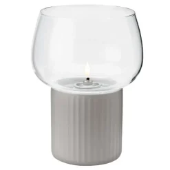 Hygge hurricane lyslykt grå