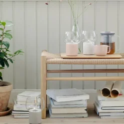 Hygge hurricane lyslykt grå