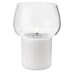 Hygge hurricane lyslykt hvit