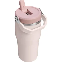 Iceflow flip straw tumbler termoflaske 0,6L rose quartz