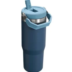 Iceflow flip straw tumbler termoflaske 0,89L blå