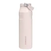 Iceflow flip straw tumbler termoflaske 1L rose quartz