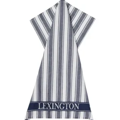 Icons kjøkkenhåndkle stripet vaffelstruktur 70x50 cm dress blå/hvit