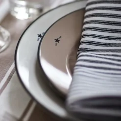 Icons tallerken 28 cm hvit/blå