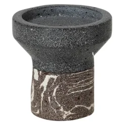 Idun lysestake 10 cm brown/grey