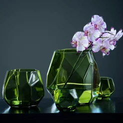 Iglo lykt/vase 22 cm oliven