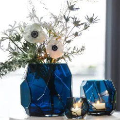 Iglo vase stor 22 cm kongeblå