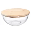 Ikoo skål med lokk 1L klar/natur