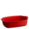 Ildfast form rektangulær 22x14,5 cm 0,7L rød