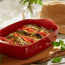 Ildfast form S rektangulær 30x19 cm 1,55L rød