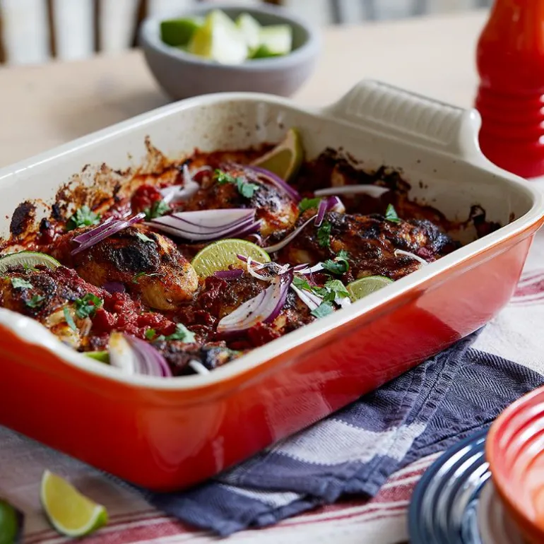 Ildfast formsett stentøy 25+32 cm rød