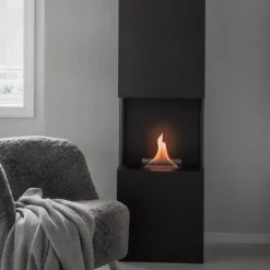 Indie frittstående peis 180 1,05L svart