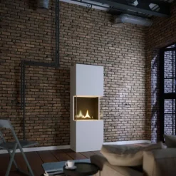 Indie frittstående peis180 1,05L hvit