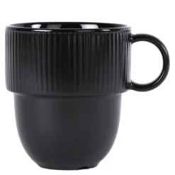 Inka kopp med hank 27 cl svart