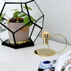 Insieme kammerlysestake M 12 cm gull