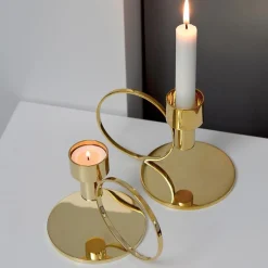 Insieme kammerlysestake M 12 cm gull