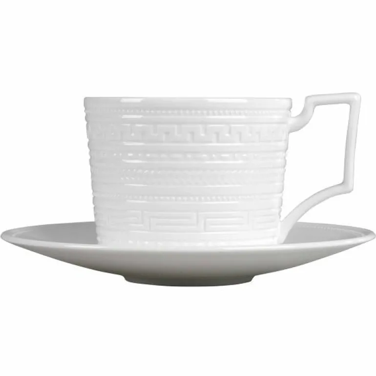 Intaglio tekopp & asjett hvit