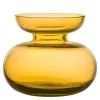 Inu vase 11x9 cm amber