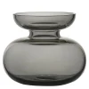 Inu vase 11x9 cm smoked grey