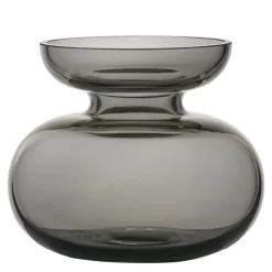 Inu vase 11x9 cm smoked grey
