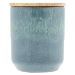 Iris duftlys 8x9,5 cm rapsvoks mørk blå