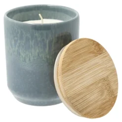 Iris duftlys 8x9,5 cm rapsvoks mørk blå