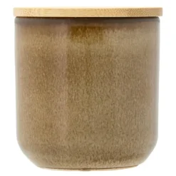 Iris duftlys 7x7,3 cm rapsvoks brun