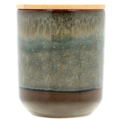 Iris duftlys 8x9,5 cm rapsvoks brun/grønn